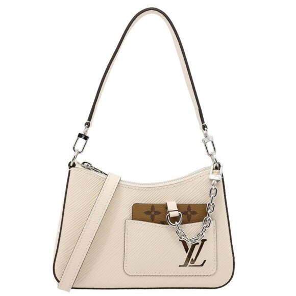 Louis Vuitton  Marellini Epi Leather Shoulder Bag Quartz White - Picture 1 of 11